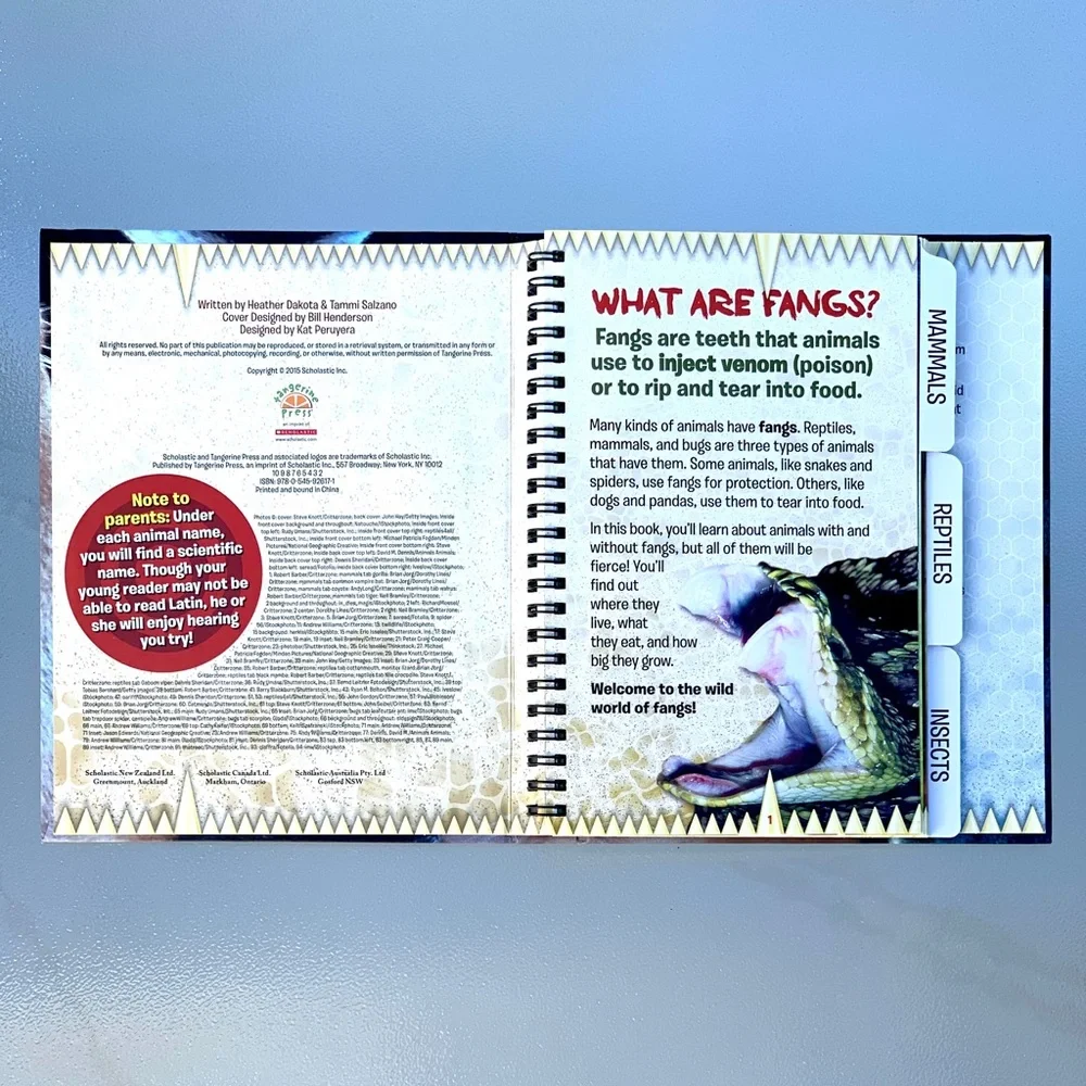 Fangs! Scholastic Hardcover Picture Book by Heather Dakota and Tammi Salzano - Picture 3 of 6